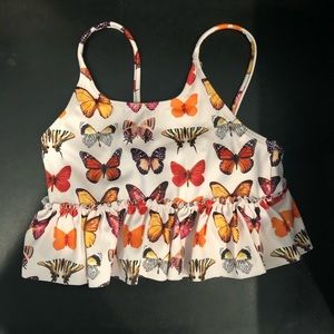 Kortni Jeane Mini girls 4/4 butterfly swim top